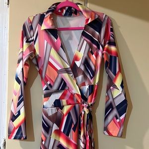 Colorblock maxi dress.